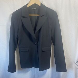 Talula Babaton Stretch Black Wool Blend Blazer Sz M